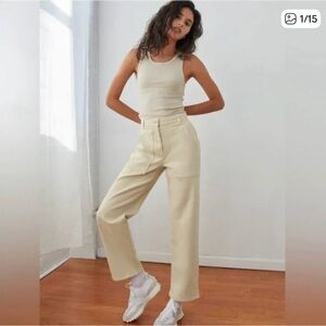Wilfred Free Cream Modern Utility Pant